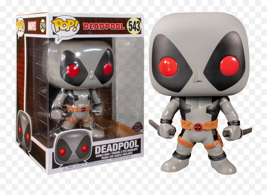 Funko Pocket Pop Deadpool - Deadpool With Swords Grey 10u201d 543 Deadpool 10 Inch Pop Png,Dead Pool Png