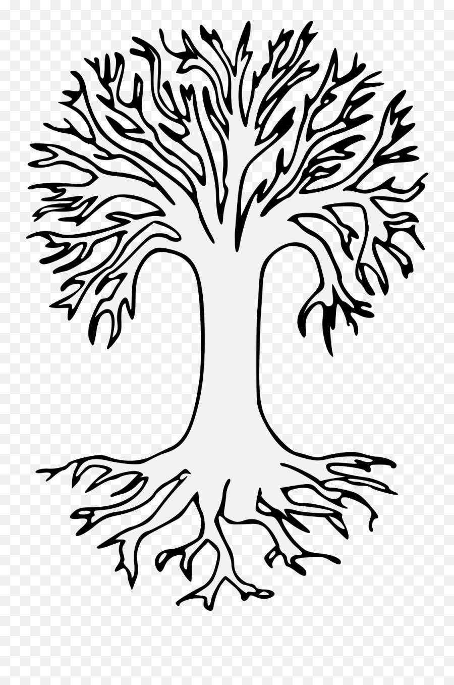 Download Hd Details Png - Png Bare Tree Drawing With Roots Bare Tree With Roots,Bare Tree Png