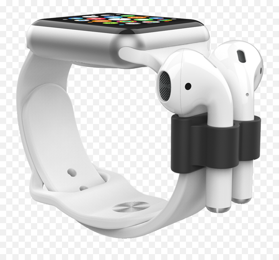 Mworks Mcase Apple Watch Airpods Holder Black - Product Apple Watch Airpods Png,Air Pods Png