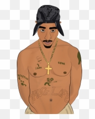 Download 2pac Png Image For Free - Tupac Cartoon Drawing Easy,2pac Png
