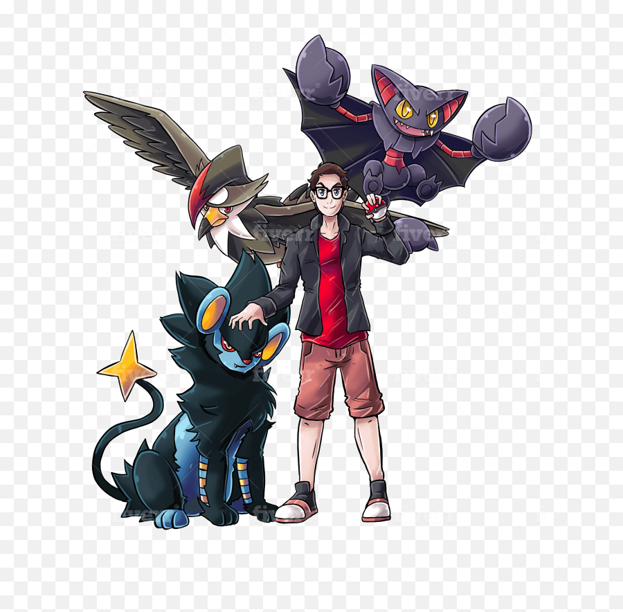 Draw You As A Pokemon Trainer - Cartoon Png,Pokemon Trainer Png