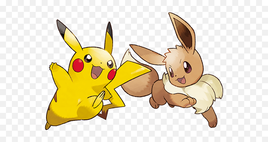 Lets Go And - Eevee And Pikachu Transparent Png,Eevee Png