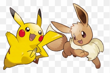 Lets Go And - Eevee And Pikachu Transparent Png,Eevee Png