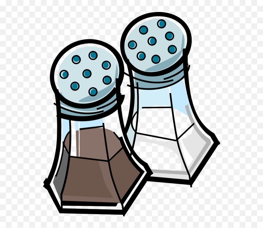 Vector Illustration Of Kitchen - Salt And Pepper Shakers Cartoon Png,Salt Shaker Transparent Background