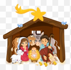 Manger Clipart Pesebre - Nacimiento De Jesus Animado Png,Manger Png