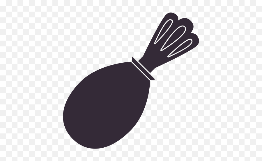 Flat Turkey Drumstick Symbol Stencil - Illustration Png,Drumstick Transparent