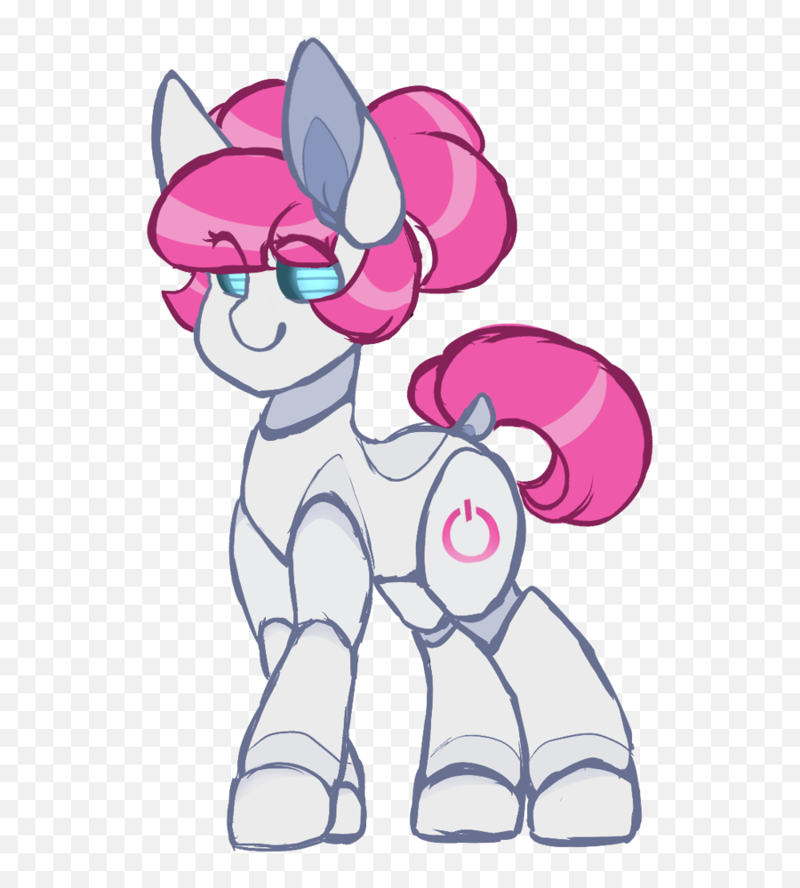 Eye Glow Female Mare Oc - Robot Pony Png,Eye Glow Png