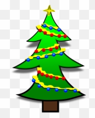Tree Silhouettes Clip Art Christmas 005 - Free Small Card Templates png