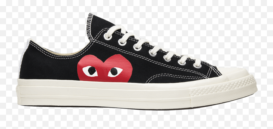 Comme Des Garçons Play X Chuck 70 Low U0027black Whiteu0027 - Comme Des Garcons Play Black Converse Png,Converse Png
