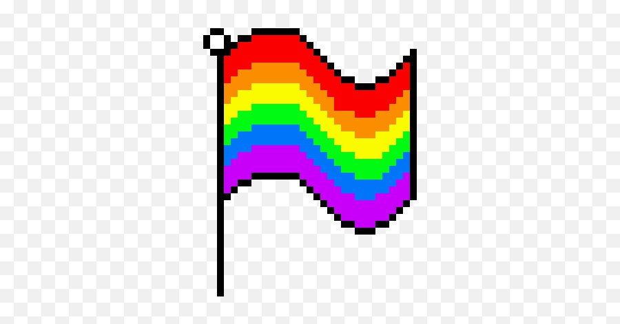 Pin - Pride Flag Pixel Art Png,Rainbow Flag Png