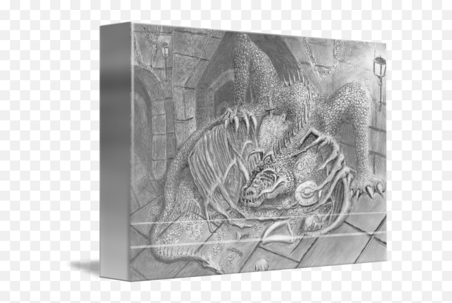 The Dragon Smaug By Michael Puckett - Paper Png,Smaug Png