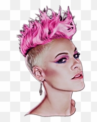 Pink Singer Png Image Transparent Arts - Transparent Pink Singer,Mohawk Png