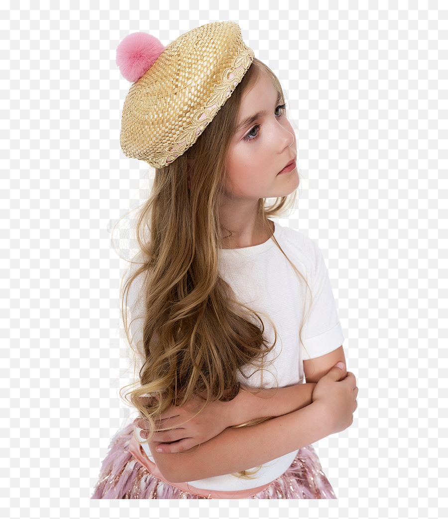 Download Hd Aristocrat Kids Magic Pompom Straw Sailor Hat - Girl Png,Sailor Hat Png