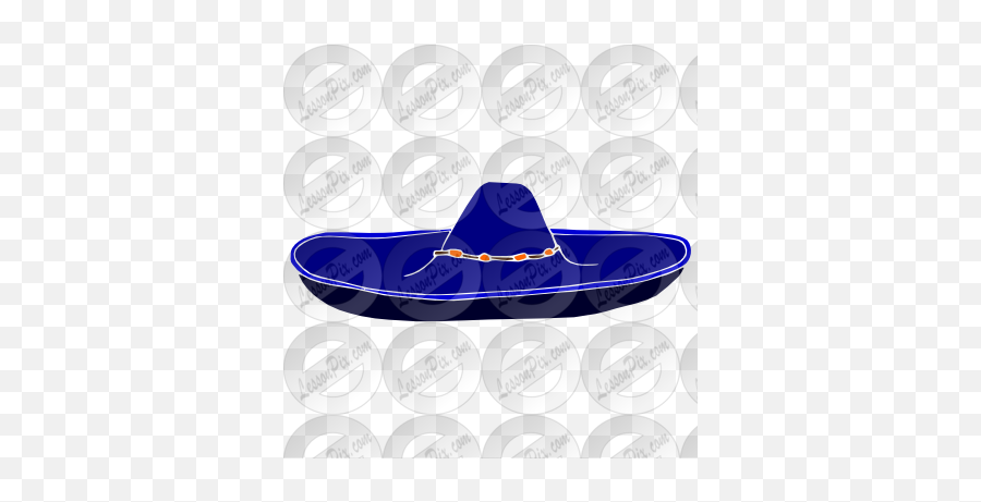 Sombrero Stencil For Classroom Therapy Use - Great Inflatable Boat Png,Sombrero Clipart Png