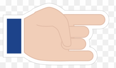 Hands Devil Horns With Thumb Down Lh Emoji Sticker - Sign Language png