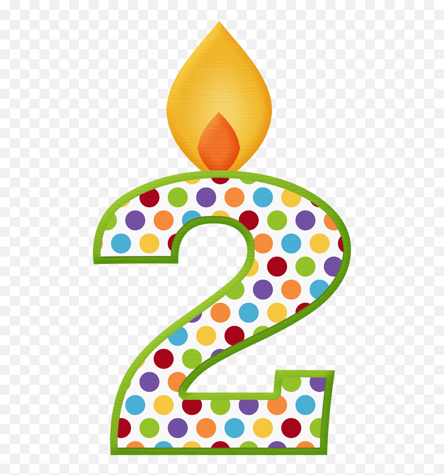 Awcircuscandle 2png Auguri Di Compleanno Buon - Birthday Number 2 Clipart,Number 2 Png