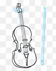 Download How To Draw Violin - Full Size PNG Image