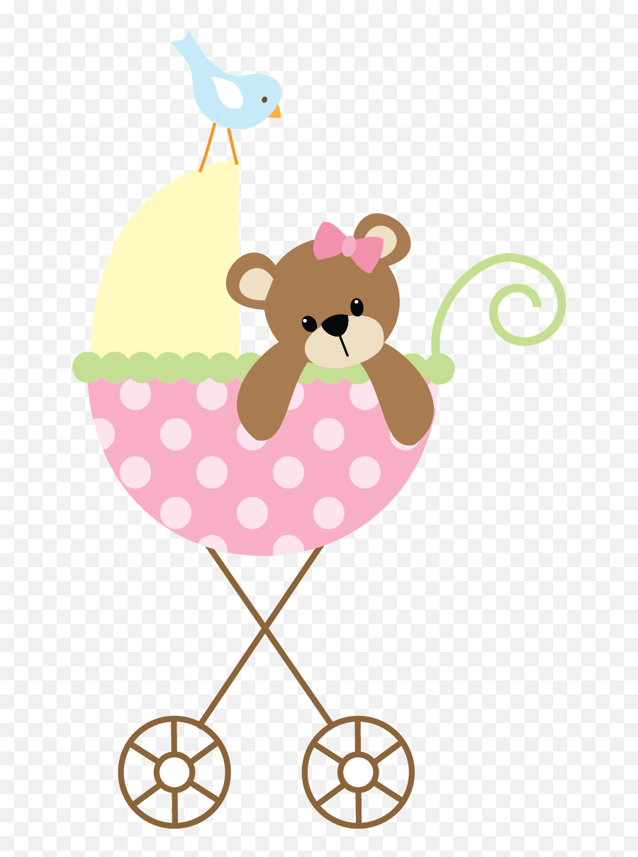 Pink Strollerpng Arte Bebê Clipart Meninas Stroller Png