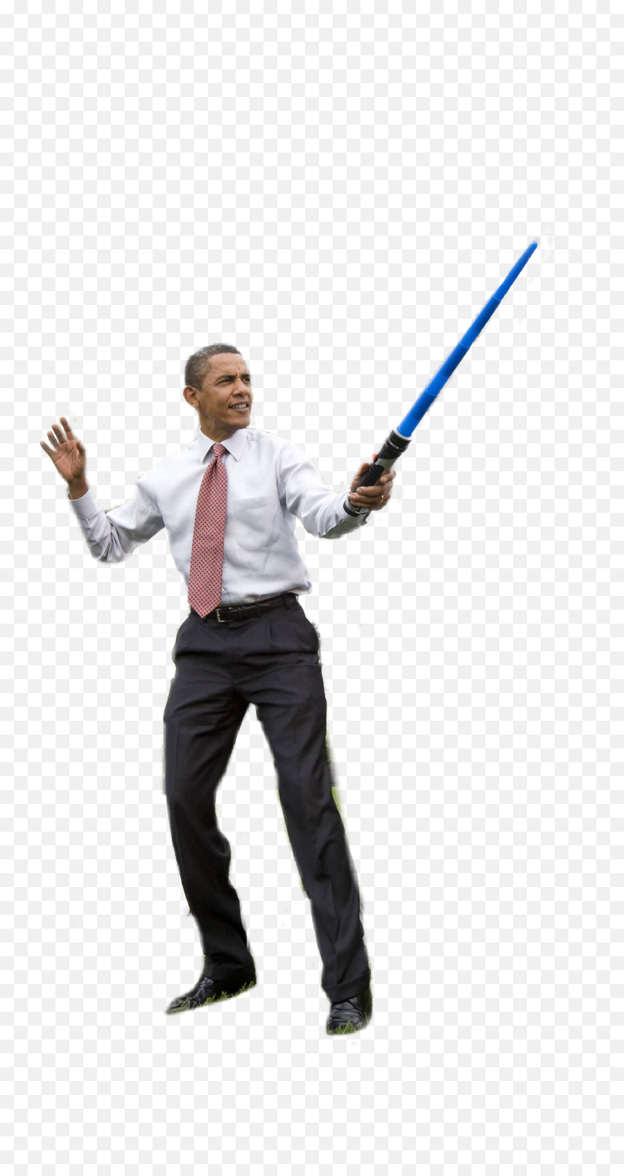 Psbattle Barack Obama Holding A Lightsaber Outside The - Obama Png,Obama Transparent Background