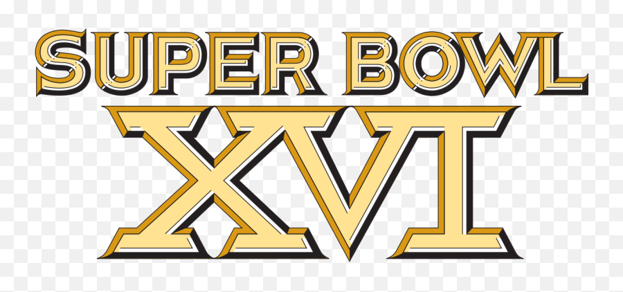 Filesuper Bowl Xvi Logosvg - Wikimedia Commons Super Bowl 16 Logo Png,Nfl Logos Png