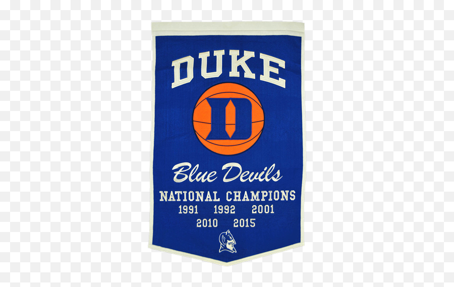 Duke Blue Devils Basketball Championship Dynasty Banner - With Hanging Rod Vertical Png,Hanging Banner Png