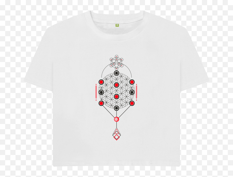 Sacred Geometry U0027metatron Cubeu0027 Tee Womenu0027s Hippy Gumbo - Crop Top Png,Metatron's Cube Png