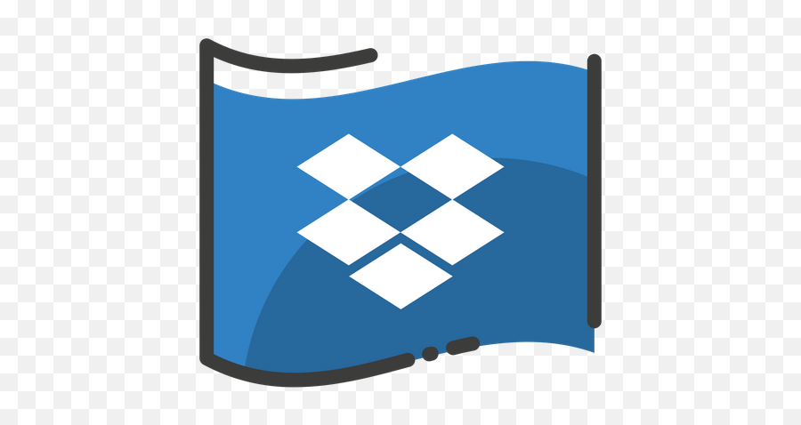 Dropbox Logo Icon Of Colored Outline Style - Available In Dropbox Black App Icon Png,Dropbox Logo Png