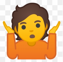Person Shrugging Emoji - Don T Know Icon Png,Shrug Emoji Transparent