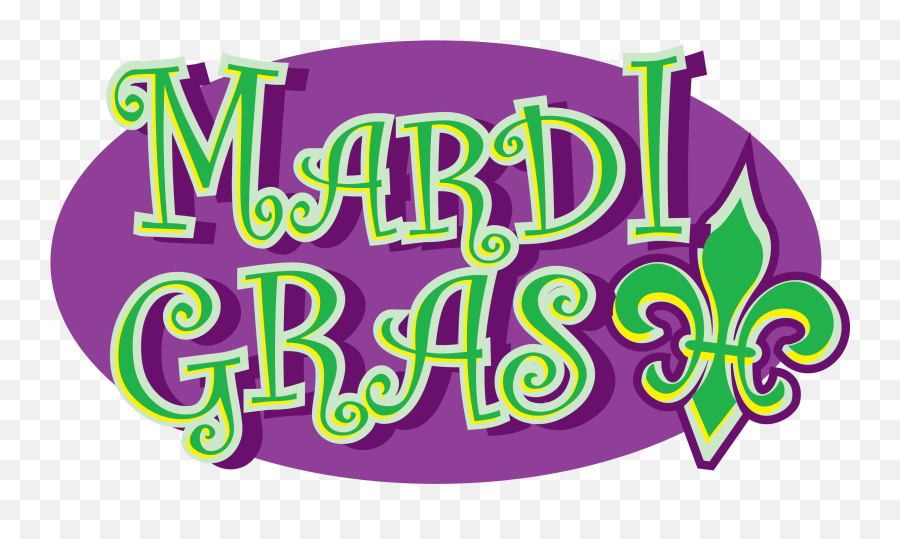 Mardi Gras Green And Purple 2 Clip Art - New Orleans Free Png,Mardi Gras Transparent Background