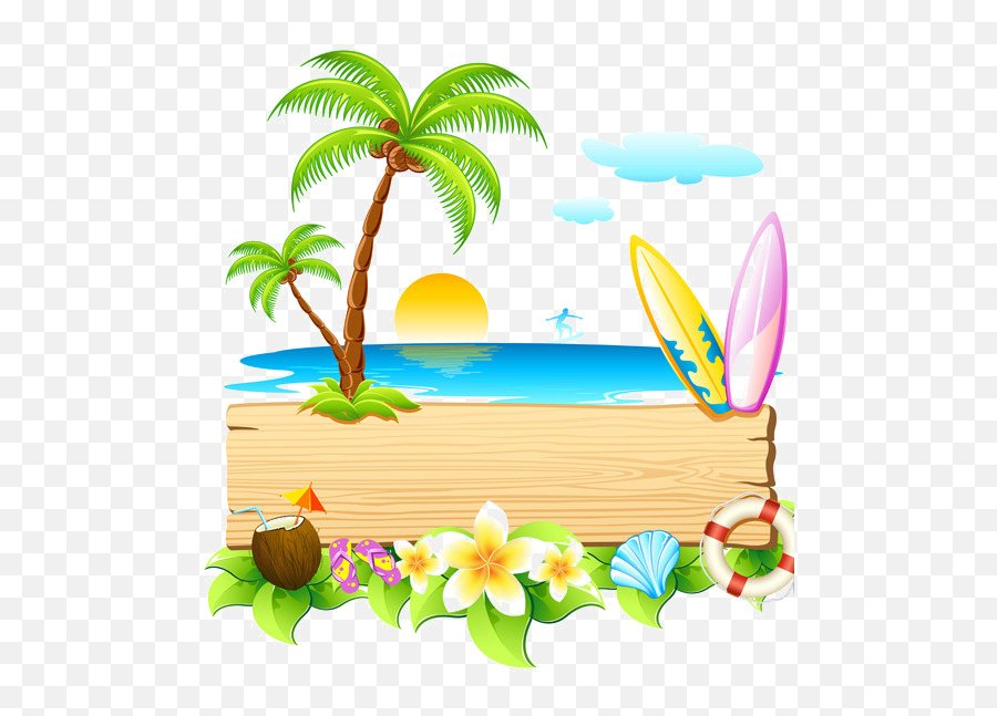 Cool Summer Vector Backgrounds Png - Summer Clip Art,Cool Png Backgrounds
