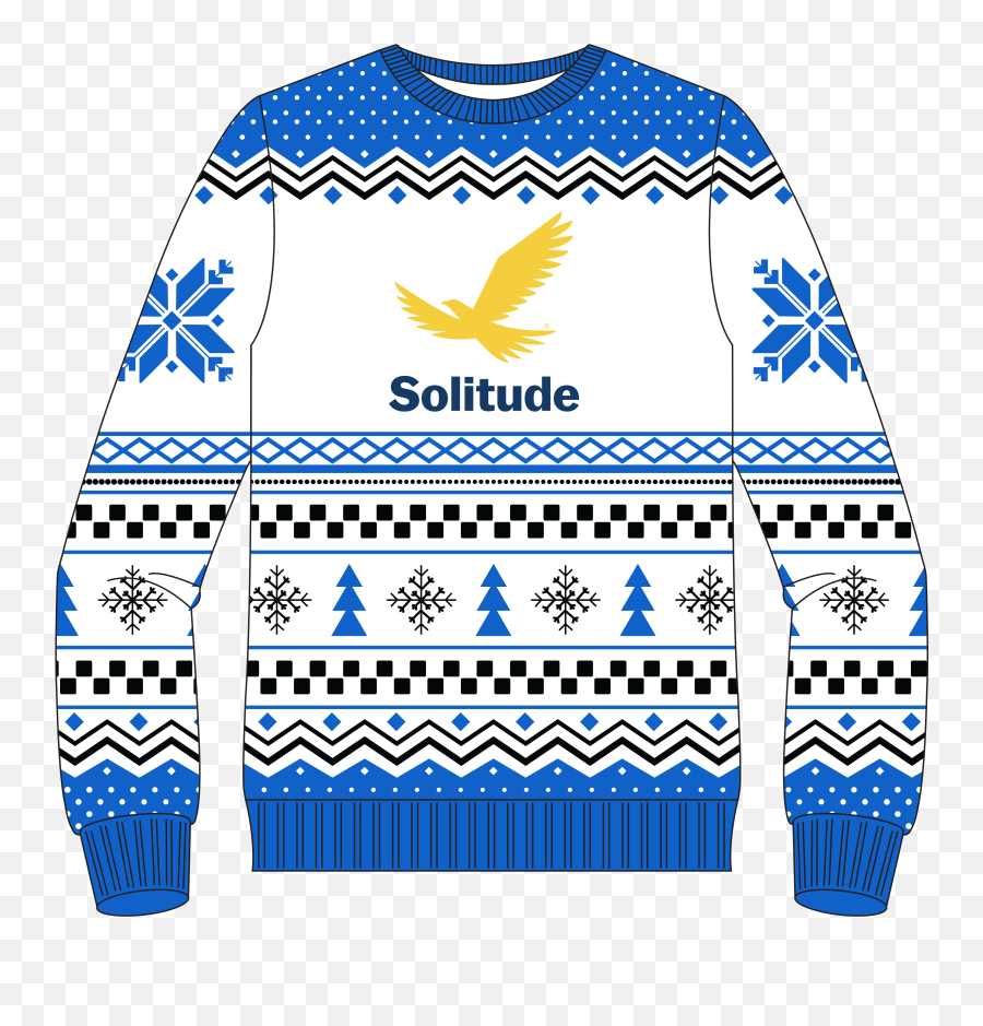 Solitude Ugly Sweater Christmas Drive - Long Sleeve Png,Ugly Christmas Sweater Png