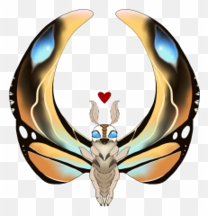 Happy Squeaky Moth - Happy Mothra Noises Png,Mothra Png