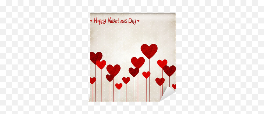 Valentines Background Wall Mural - Day Png,Valentine Background Png