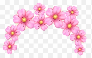 Download Pink Flower Crown Emoji Pinkfloweremojicrown - Crowns Png