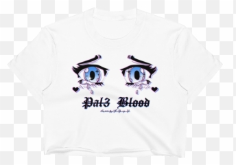 Sad Eyes Blue Crop Top - Short Sleeve Png,Storenvy Logo