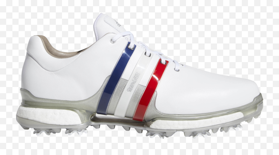 Adidas Boost Red White Blue - Adidas 360 Tour White Blue Red Png,Adidas Energy Boost Icon Cleats