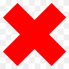 Red Cross X Mark Coffee Mug - png