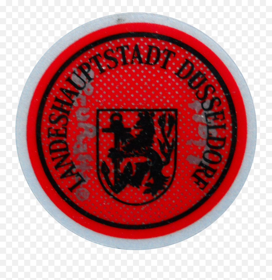 Filerote Kfz - Zulassungsplakette Landeshauptstadt Düsseldorf Nypd Detective Bureau Logo Png,Ball Of Light Png