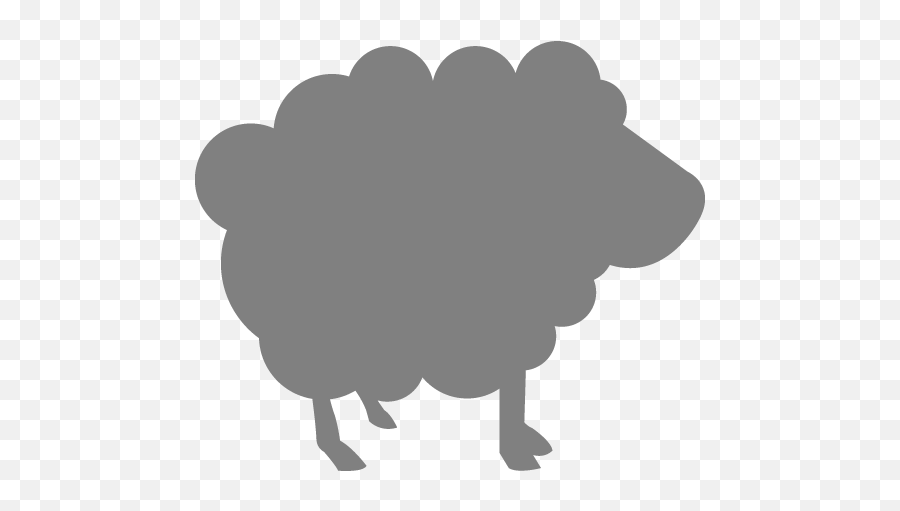 Gray Sheep 3 Icon - Free Gray Animal Icons Black Sheep Icon Png,Sheep Icon Png