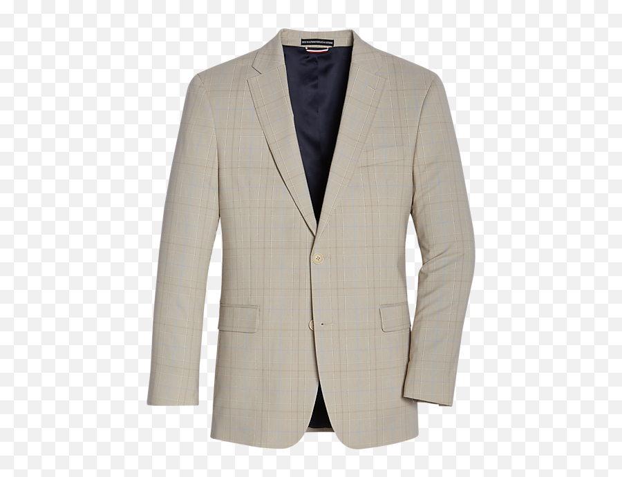 Tommy Hilfiger Modern Fit Sport Coat Tan U0026 Blue Plaid - Formal Wear Png,Tommy Hilfiger Icon Collection