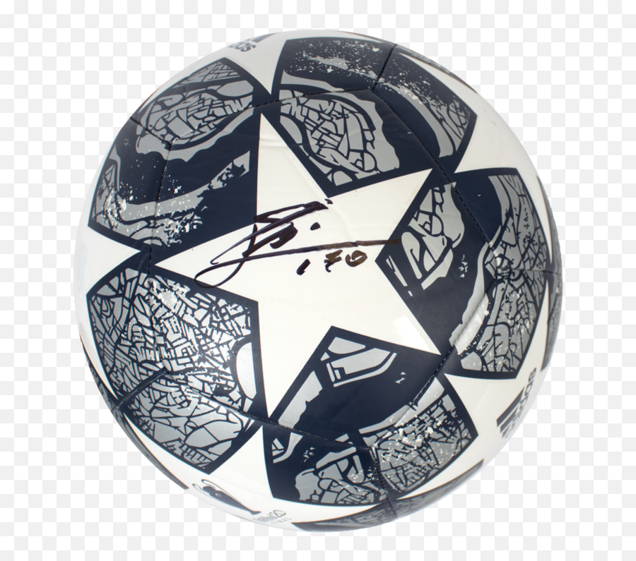 Lionel Messi Autographed Uefa Champions League Soccer - Geometric Png,Pba Icon