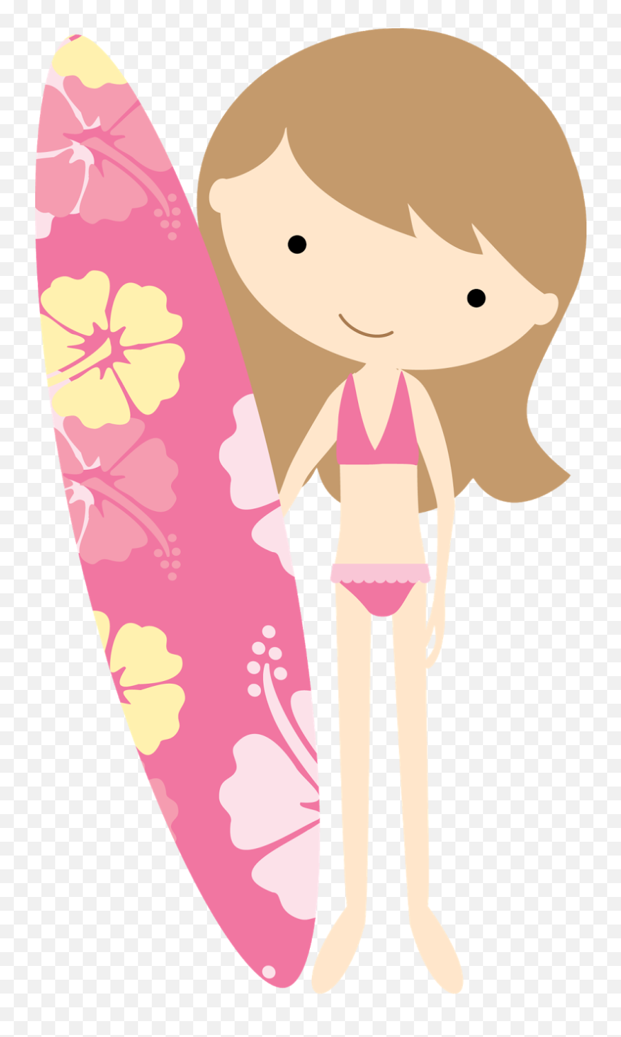 Girl Clipart Transparent Background - Luau Party Clip Art Png,Girl Clipart Transparent Background