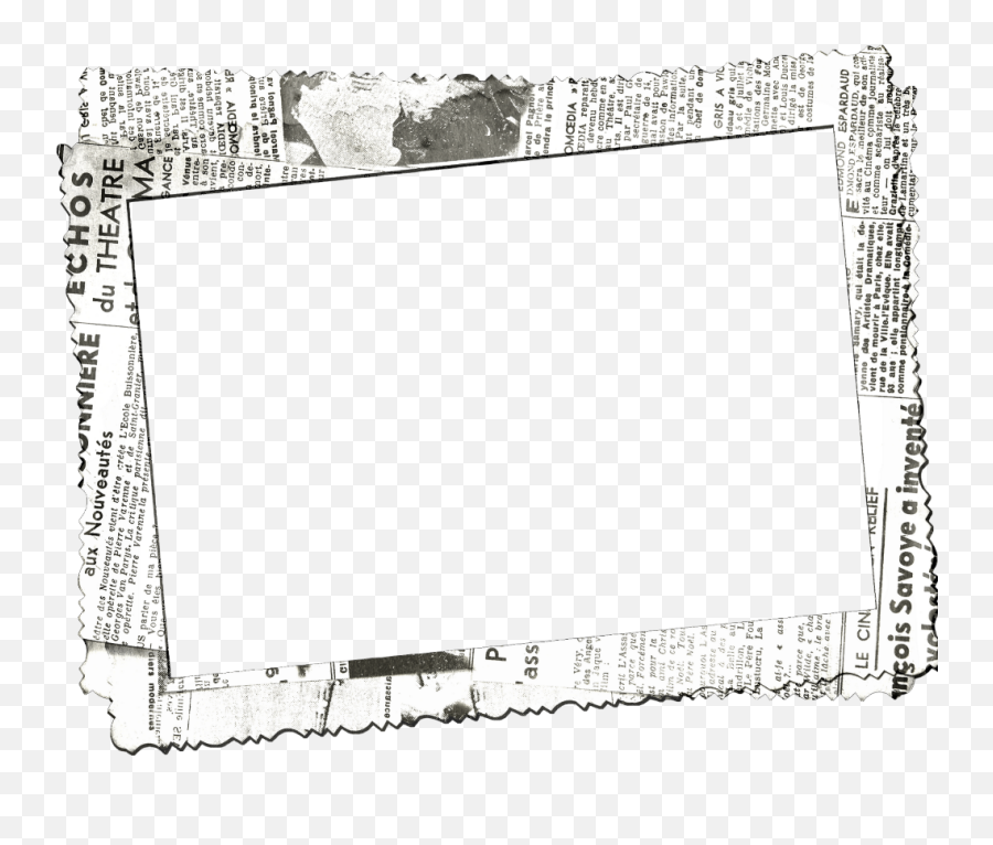 Download - Newspaper Page Border Transparent Png,Newspaper Transparent