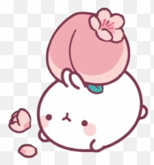 Sticker Maker - Molang U0026 Piupiu Molang Peach Png,Molang Png