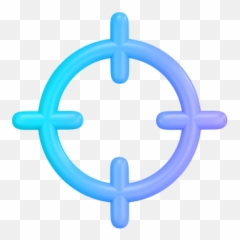Premium Target 3d Illustration Download In Png Obj Or Blend - Crosshair Transparent