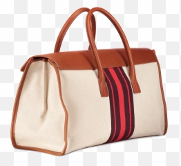 Download Canvas Overnight Bag With Red Stripe - Birkin Bag Tote Bag Png,Red Stripe Png