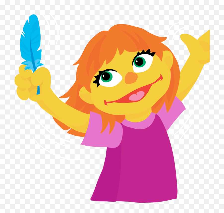 Sesame Street Reveals New Character A Girl With Autism Npr - Sesame Street Julia Png,Elmo Icon