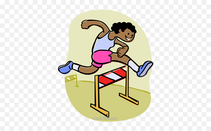Boy Jumping Hurdle Royalty Free Vector - Athletic Clip Art Png,Hurdle Png