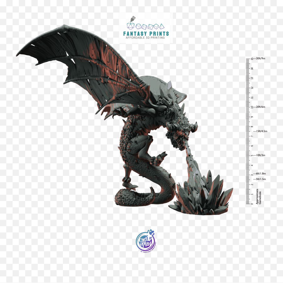 Truungrox The White Miniature - Fantasy Prints Dragon Png,Vaal Hazak Icon