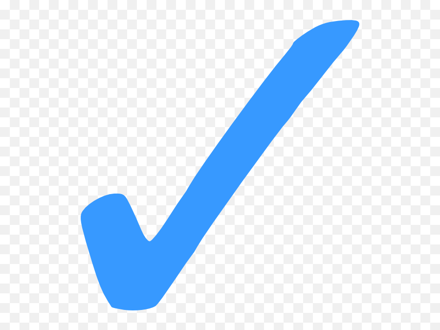 Jpg Transparent Checkmark Clipart Happy - Check Mark Symbol Blue Png,Check Mark Symbol Png